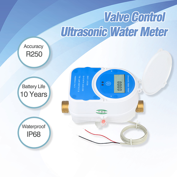 What are the functional characteristics of ultrasonic valve controlled water meters?