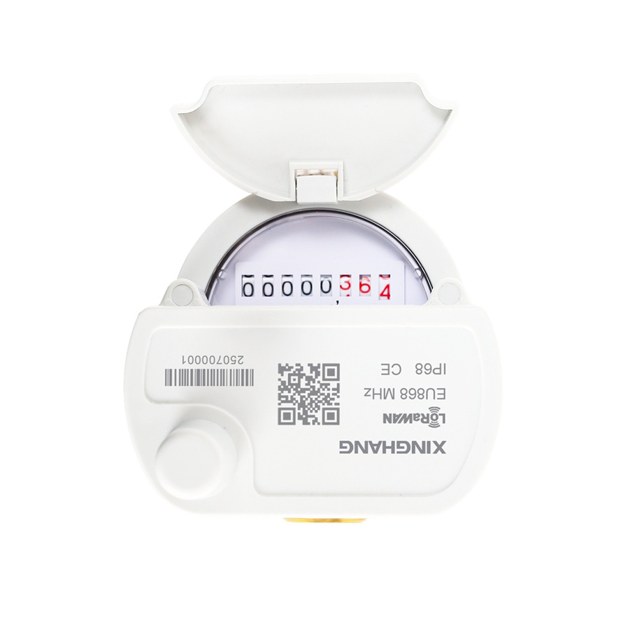 LoRaWAN, NB-IoT, 4G, Mbus, RS485 Smart Single Jet Brass Modular Water Meter