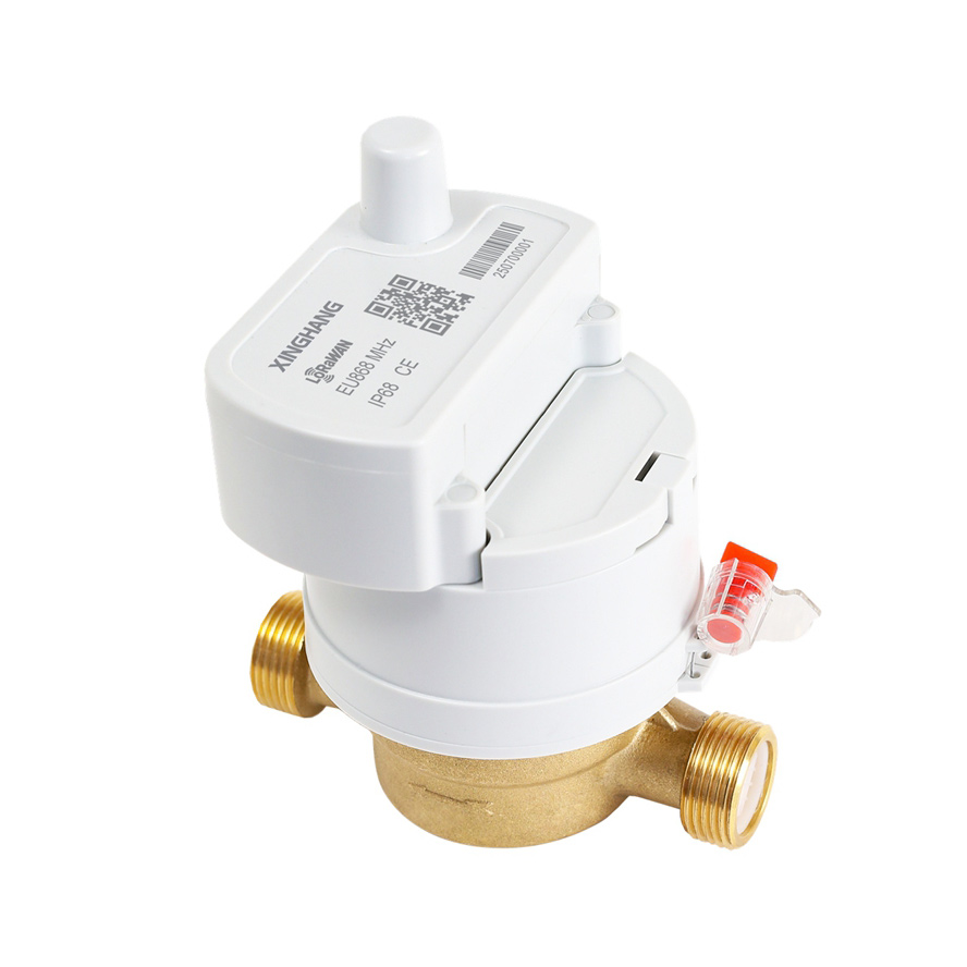 LoRaWAN, NB-IoT, 4G, Mbus, RS485 Smart Single Jet Brass Modular Water Meter