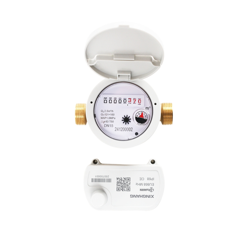 Water Meter Modular LoRaWAN, NB-IoT, 4G, Mbus, RS485 Smart Single Jet Brass Modular Water ...