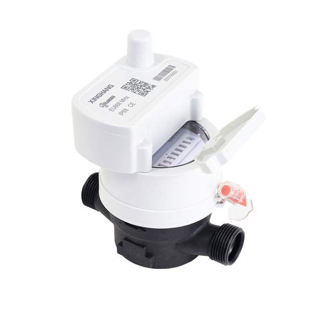 LoRaWAN, NB-IoT, 4G, Mbus, RS485 Smart Single Jet Composite Plastic Modular Water Meter