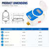 DN15-DN20 Lora/ Lorawan Valve Control Ultrasonic Water Meter 