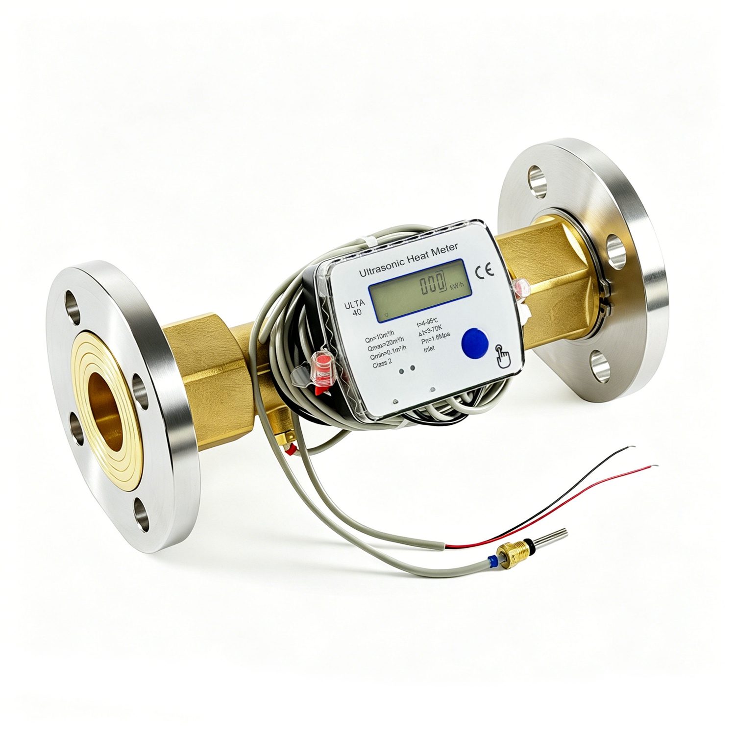 DN15~DN40 Flange Type BTU Meter with M-Bus/ RS-485/ Pulse/ Lora/ Lorawan