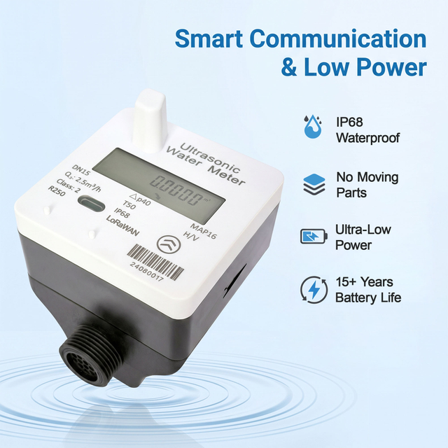 M-Bus/ RS485/ Pulse Output/ Lorawan/ Modbus/ NB-IoT Plastic Ultrasonic Water Meter 